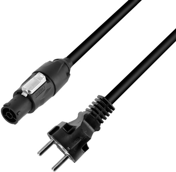 Adam Hall Cables 4 STAR TCON 1000 - Netzkabel | Rean X-Series® IP65 x CEE7/7 | 10 m