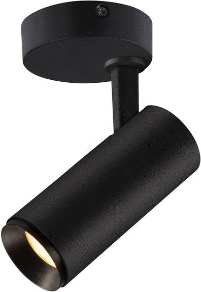 SLV NUMINOS® SPOT DALI S, Indoor LED Deckenaufbauleuchte schwarz/schwarz 2700K 60°