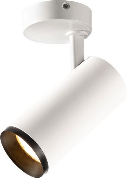 SLV NUMINOS® SPOT PHASE M, Indoor, luminaria de superficie de techo led blanco/negro 2700 K 60 °