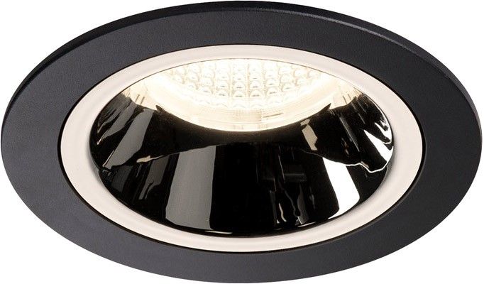 SLV NUMINOS, encastré de plafond intérieur, 55°, noir/chrome, LED, 4000K