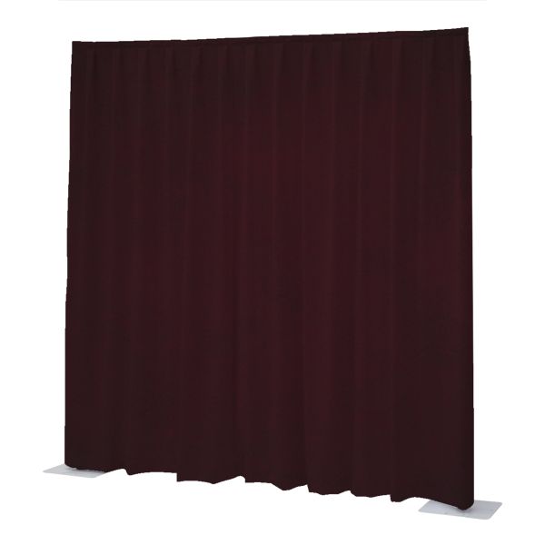 Wentex P&D Vorhang Napoli Velvet Burgundy Red - 11' x 10' (B x H) - plissiert