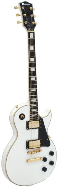 DIMAVERY LP-520 E-Gitarre, weiß/gold