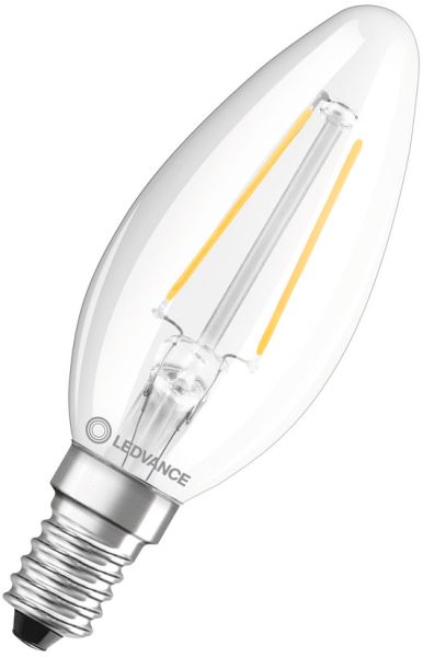 LEDVANCE LED CLASSIC B P 2.5W 827 Klar E14