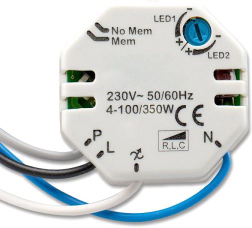 ISOLED Universal-Push Dimmer für dimmbare 230V Leuchtmittel/Trafos, 300VA