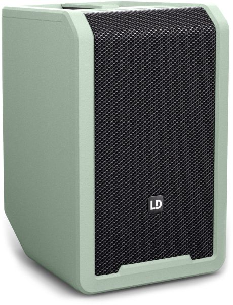 LD Systems ANNY® 8 GN - Tragbarer Bluetooth® PA-Lautsprecher mit Akku und Mixer, Adventure Green