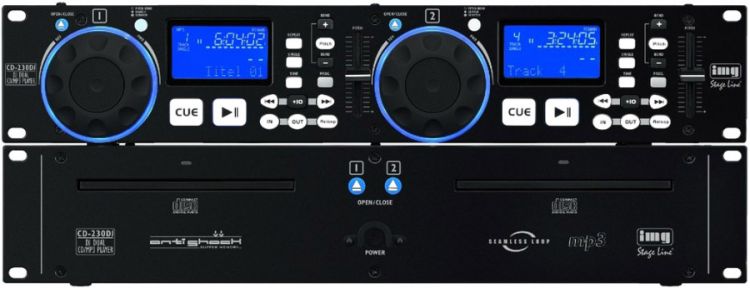 IMG Stageline CD-230DJ Dual-CD-Spieler