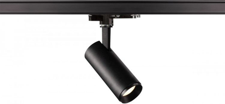 SLV NUMINOS, spot pour rail 3 allumages, intérieur, 36°, noir, LED, 10,42W, 4000K, variable Dali