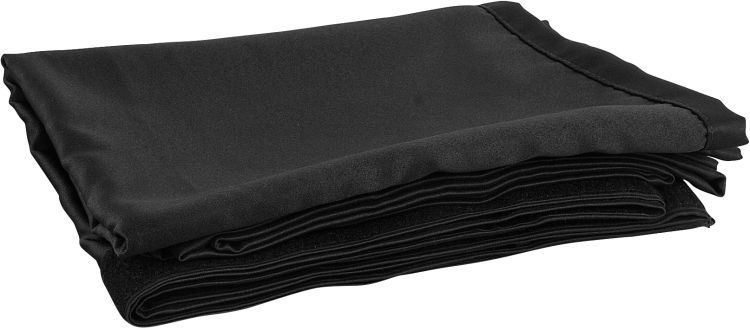 Wentex P&D Curtain MCS 300 g/m² Schwarz - 400 (W) x 300 (H) cm - gewellt