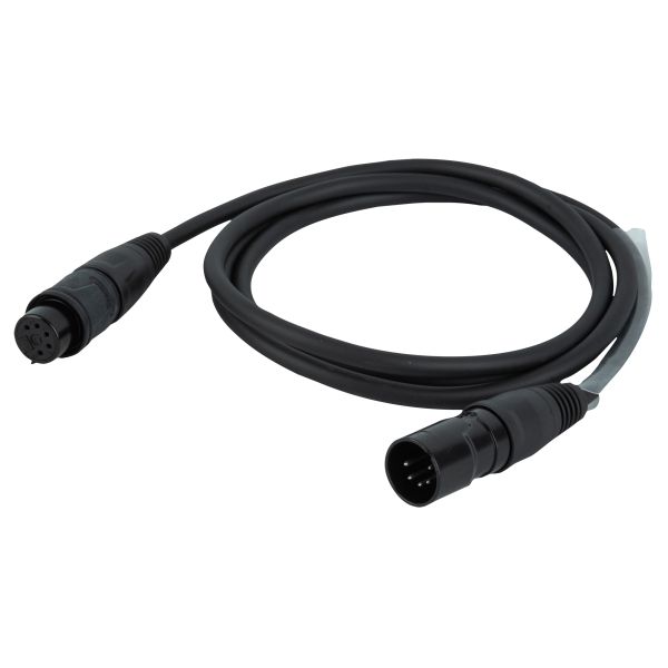 DAP-Audio FLR75 - IP65 DMX/AES-EBU XLR/M 5P auf XLR/F 5P Rean RCX5 Steckverbinder 1,5 m