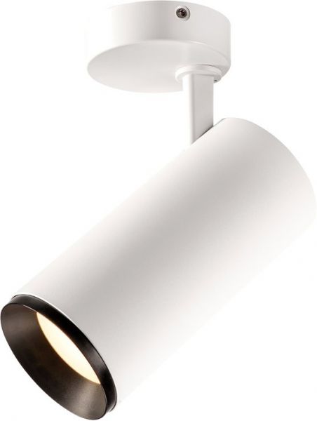 SLV NUMINOS® SPOT PHASE L, Indoor, luminaria de superficie de techo led blanco/negro 4000 K 36 °