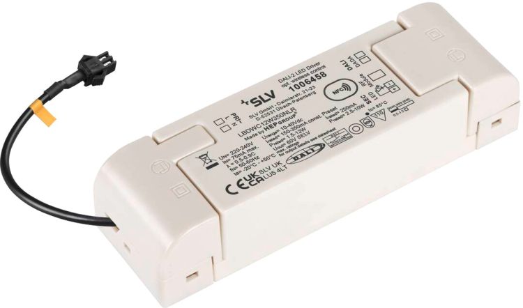 SLV LED-Bridge-Treiber, 12W, 250mA für NUMINOS®, inklusive Funkschnittstelle für RF Modul, DALI