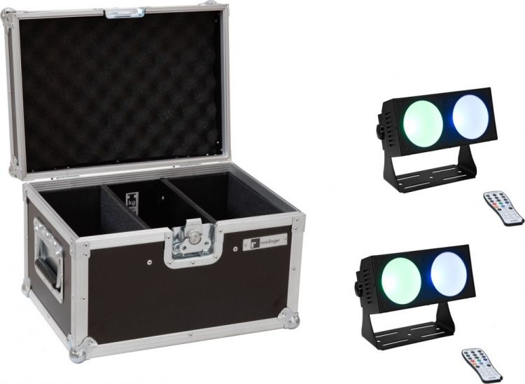 EUROLITE Set 2x LED CBB-2 COB RGB Leiste + Case