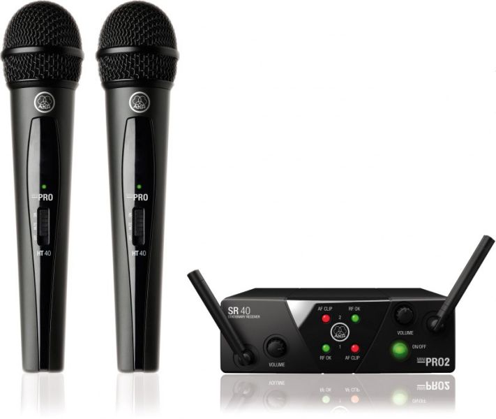 AKG WMS 40 MINI Dual Vocal Set Drahtlos Mikrofonsystem -B-Stock-