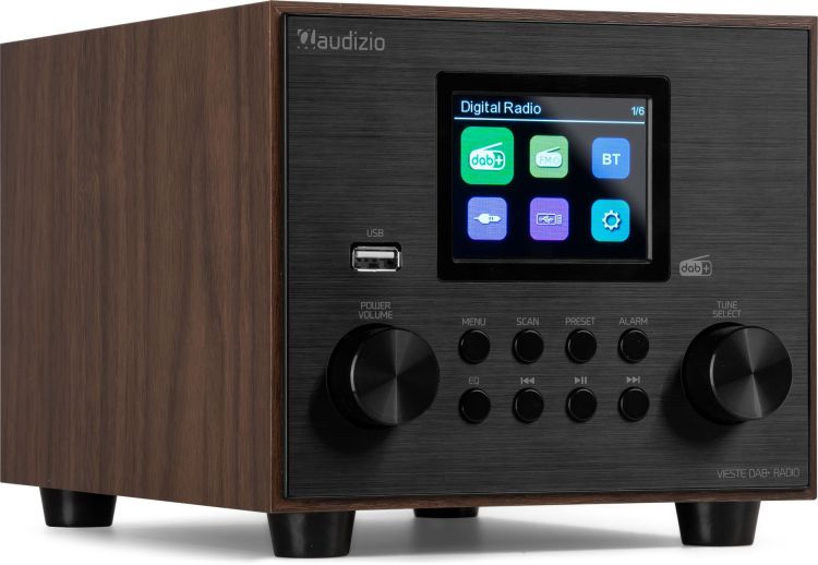 Audizio Vieste DAB+ Radio mit Subwoofer Holz