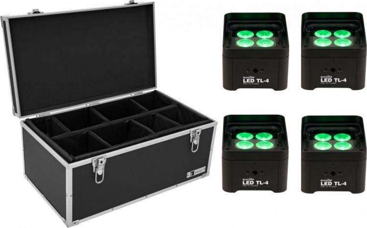 EUROLITE Set 4x LED TL-4 Trusslight + Case