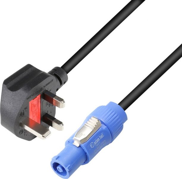 Adam Hall Cables 8101 PCON 0300 X GB - Cable de alimentación BS1363/A - PowerLink 1.5 mm² 3 m UK