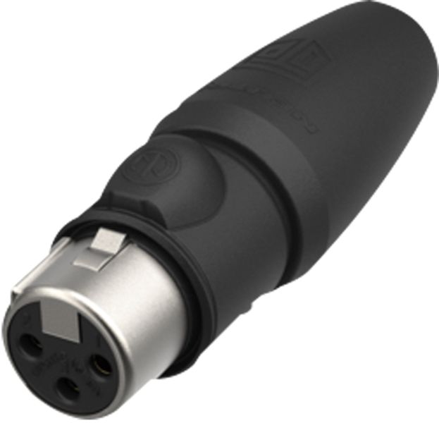 Neutrik XLR 3P Connector - female TOP Goldkontakte - Edelstahlgehäuse