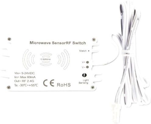 ISOLED Sys-Pro Funk HF-Bewegungsmelder MiniAMP mit invertierter Funktion für UV-C, 9-24V