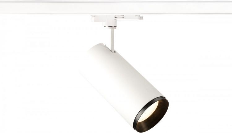 SLV NUMINOS, spot pour rail 3 allumages, intérieur, 60°, blanc/noir, LED, 28W, 4000K, variable