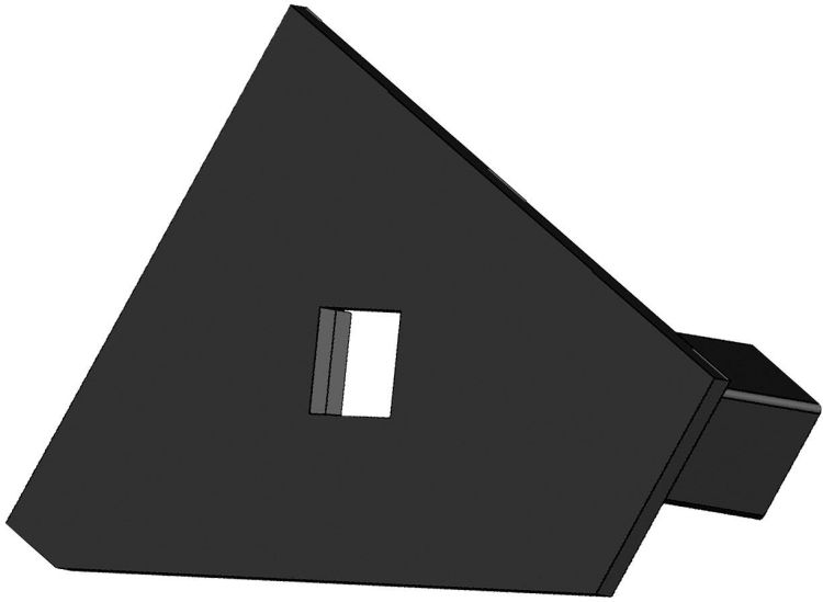 ISOLED Endkappe EC111R schwarz für Profil CORNER18 mit Kabeldurchführung, rechts 1 STK