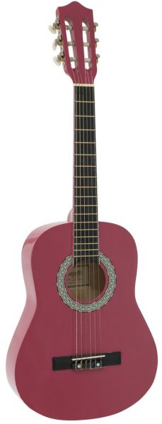 DIMAVERY AC-303 Klassikgitarre 1/2, pink