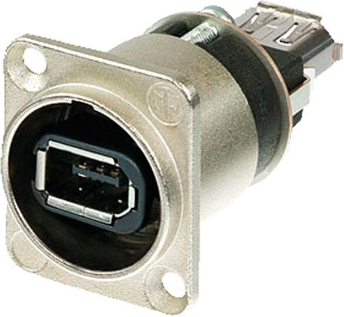 Neutrik NA1394-6-W- Firewire 6 IEEE1394 mit 6-poligen Anschlüssen,