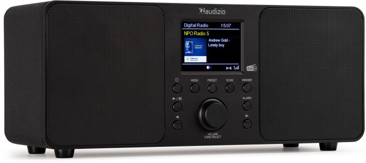 Audizio Genua DAB+ Stereo Radio Schwarz