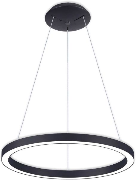 ISOLED LED Hängeleuchte Circle 580 schwarz, 48W, rund, ColorSwitch 3000|3500|4000K, dimmbar