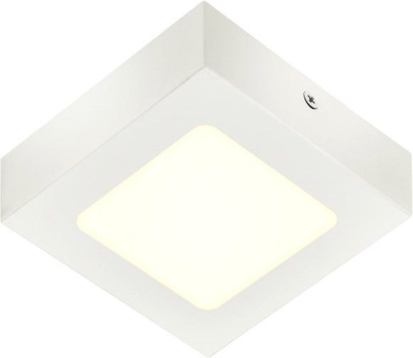 SLV SENSER 12 CW, Indoor LED Wand- und Deckenaufbauleuchte eckig weiß 4000K