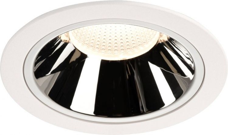 SLV NUMINOS, encastré de plafond intérieur, 20°, blanc/chrome, LED, 4000K