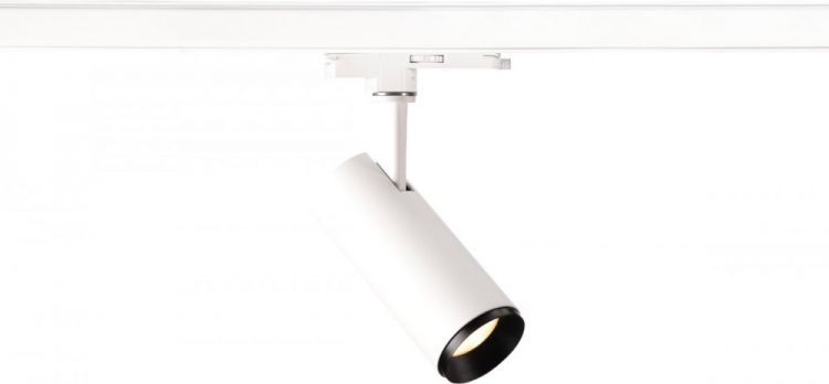 SLV NUMINOS, spot pour rail 3 allumages, intérieur, 24°, blanc/noir, LED, 10,42W, 3000K