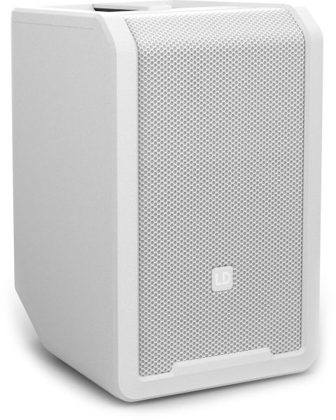 LD Systems ANNY® 8 W - Tragbarer Bluetooth® PA-Lautsprecher mit Akku und Mixer, Pure White