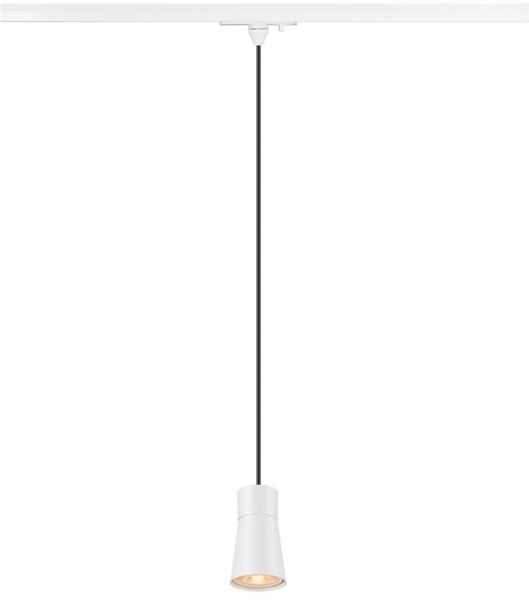 SLV PURI 2.0 Cone, 1~ Pendelleuchte, GU10, Pendellänge 200cm, 1x max. 6W, weiß