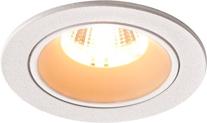 SLV NUMINOS® DL S, Indoor LED Deckeneinbauleuchte weiß/weiß 2700K 20° inkl. Blattfedern