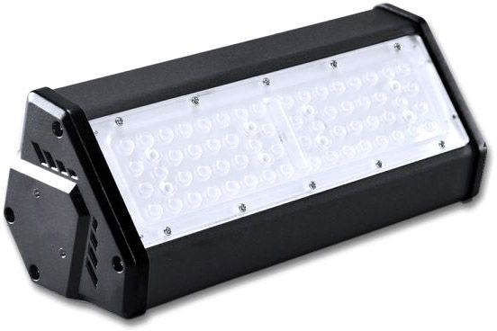 ISOLED LED Hallenleuchte LN 50W 80°x150°, IP65, 1-10V dimmbar, neutralweiß