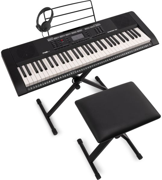 Max Rhapsody61M Elektronisches Keyboard mit 61 anschlagdynamischen Tasten Set