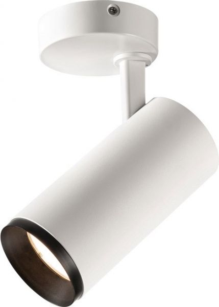 SLV NUMINOS, plafonnier intérieur, 60°, blanc/noir, LED, 20,1W, 4000K, variable Triac