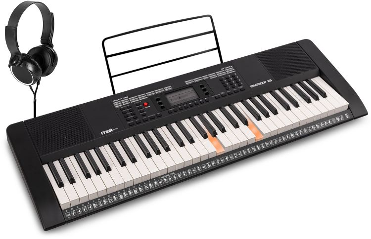 Max Rhapsody61L Elektronisches Keyboard mit 61 beleuchteten Tasten