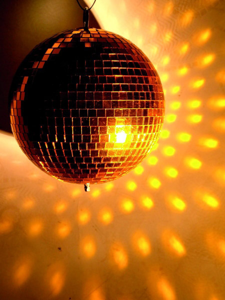 Eurolite Boule à facettes dorée 40 cm : : Instruments de musique  et Sono