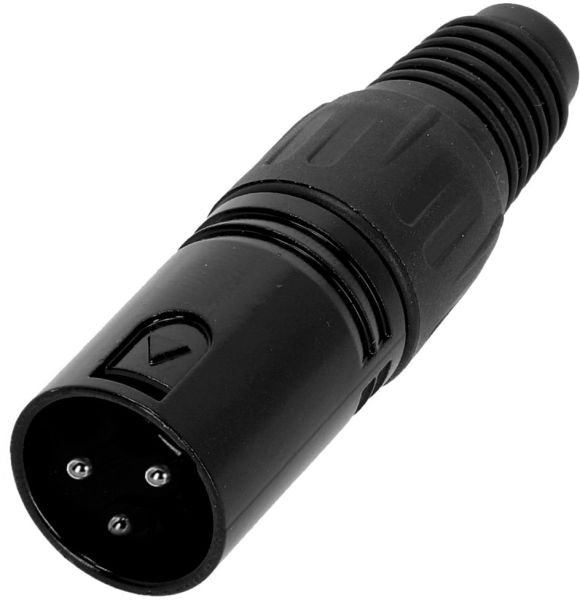 Adam Hall Connectors 4 STAR C XM3 BLK - XLR Stecker 3-Pol Male