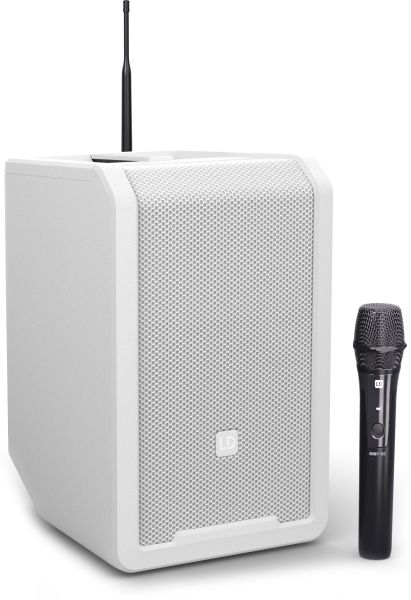 LD Systems ANNY® 8 HHD B5 W - Tragbarer Bluetooth® PA-Lautsprecher mit Akku, Mixer und 1x