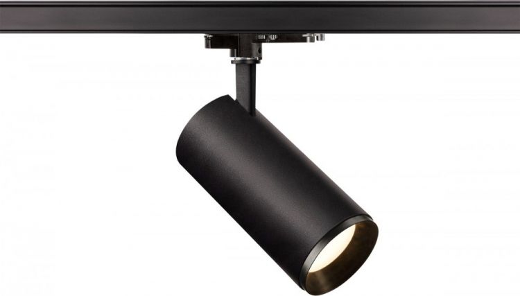 SLV NUMINOS, spot pour rail 3 allumages, intérieur, 24°, noir, LED, 28W, 4000K, variable Dali