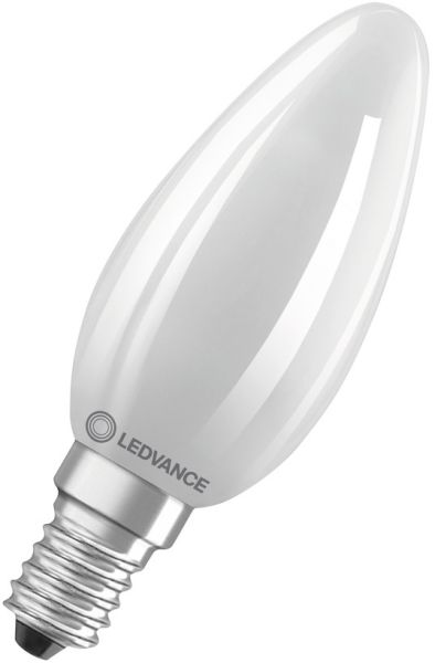 LEDVANCE LED CLASSIC B DIM CRI97 S 4.2W 927 mattiert E14