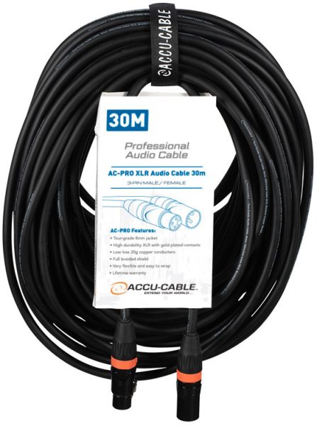 Accu Cable AC-PRO XLR audio cable 30m