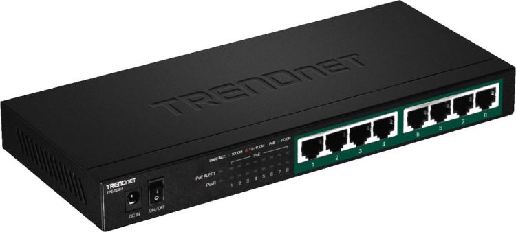 MONACOR TPE-TG84 Power-over-Ethernet-Gigabit-Switch