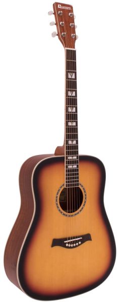 DIMAVERY STW-40 Westerngitarre, sunburst