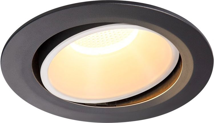 SLV NUMINOS® MOVE DL XL, Indoor, luminaria empotrada de techo led negro/blanco 3000 K 55 °