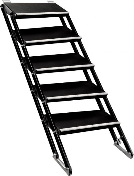 Bullstage Vario Treppe von 80 bis 140 cm Bühnenhöhe --- Sonderbreite Trittfläche 520mm --- -B-Stock-