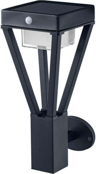 LEDVANCE ENDURA STYLE SOLAR BOUQUET LED Wandleuchte mit Sensor 6W / 3000K Warmweiß schwarz