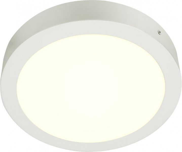 SLV SENSER 24 CW, Indoor LED Wand- und Deckenaufbauleuchte rund weiß 4000K